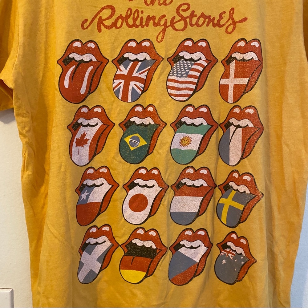 ROLLING STONES NWOT Retro 16 Tongues Band Tee M - Picture 2 of 5